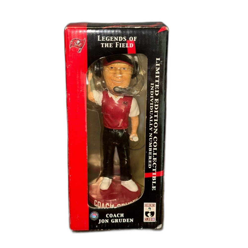 Jon Gruden Bobblehead Buccaneers Super Bowl XXXVII Limited‎ Edition NIB